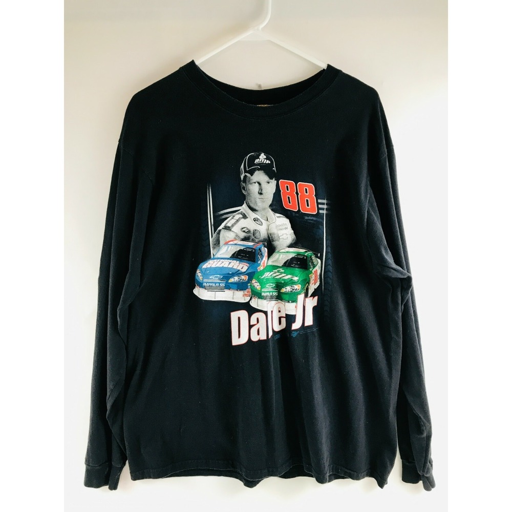 Winners Circle T-Shirt Men's XL Black *Dale Earnhardt Jr. Long Sleeve NASCAR*